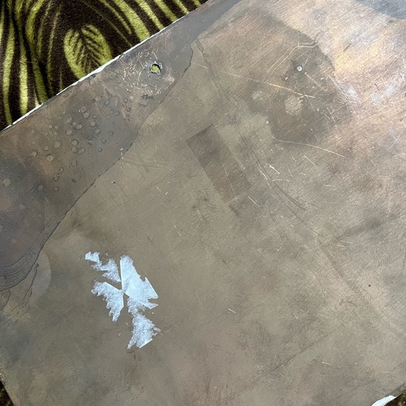 Vintage Mexican Folk Art Retablo Ex-Voto Virgin Mary Snake Bite Prayer on Tin - Picture 7 of 7